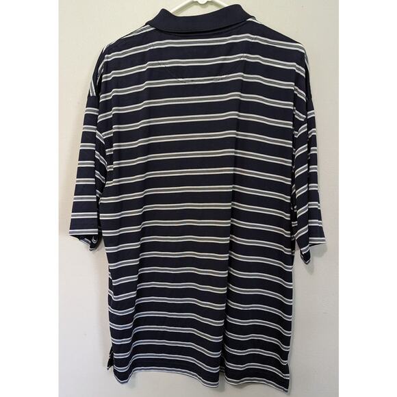 Horn Legend Men's Navy/White Polo Shirt Size 2X - Picture 2 of 3
